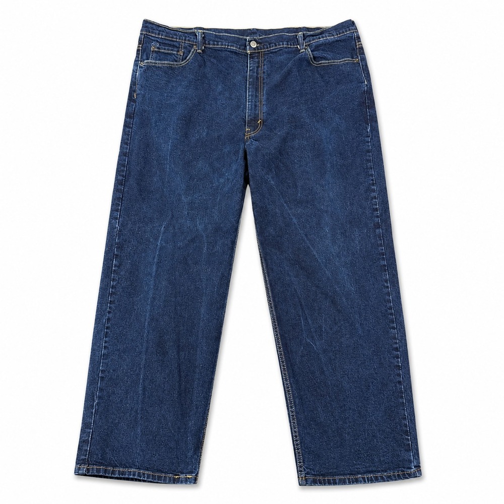 Levi's 550 Relaxed Fit Jeans Men's 48x30 Tapered Leg Blue‎ Dark Wash Denim EUC